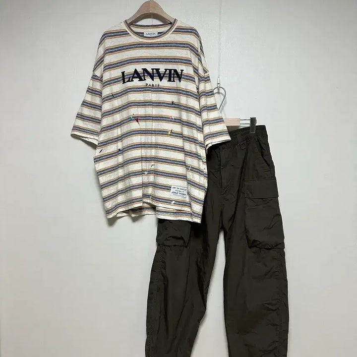 [SOLD OUT] 랑방옴므 파리컬렉션 페인팅 오버핏 티셔츠