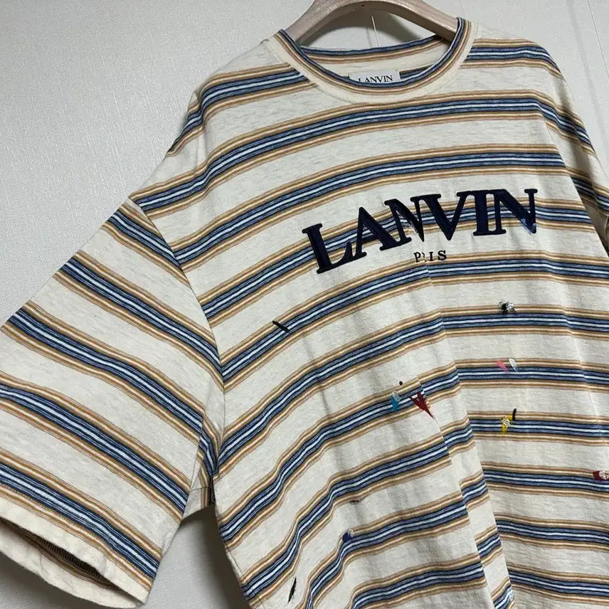 [SOLD OUT] 랑방옴므 파리컬렉션 페인팅 오버핏 티셔츠