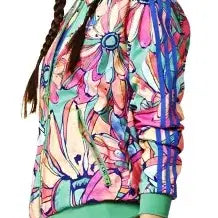 [BUNJANG] Adidas Supergirl Track Top Flower Jersey / 아디다스 슈퍼걸 트랙탑 플라워 져지 초레어템  폴1322
