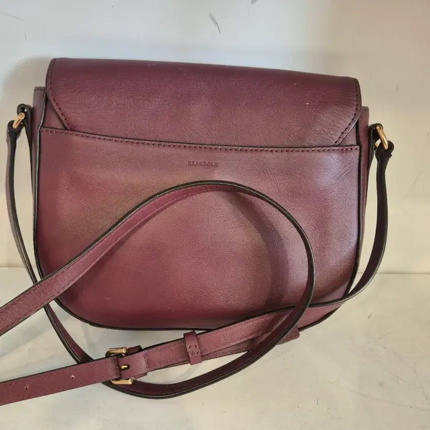 [BUNJANG] Beanpole Leather Crossbody Bag / 빈폴