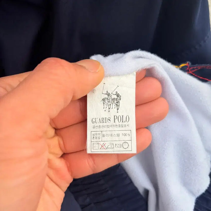 [BUNJANG] Polo Club Old School Navy Windbreaker Jacket (XL) / 폴로 클럽 올드스쿨 네이비 바람막이 자켓(XL)