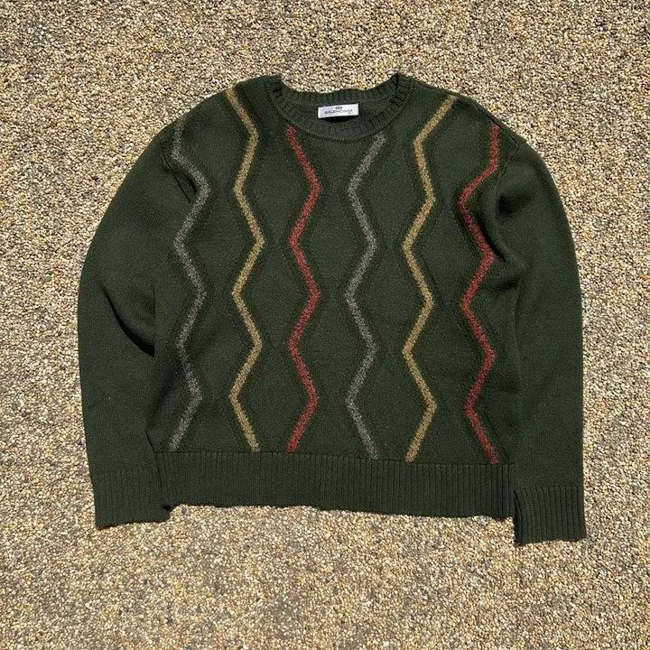 [BUNJANG] Balenciaga Vintage Pattern Knit Sweater / 발렌시아가(Balenciaga) 빈티지 패턴 니트