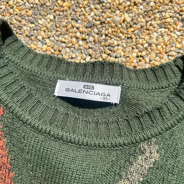 [BUNJANG] Balenciaga Vintage Pattern Knit Sweater / 발렌시아가(Balenciaga) 빈티지 패턴 니트
