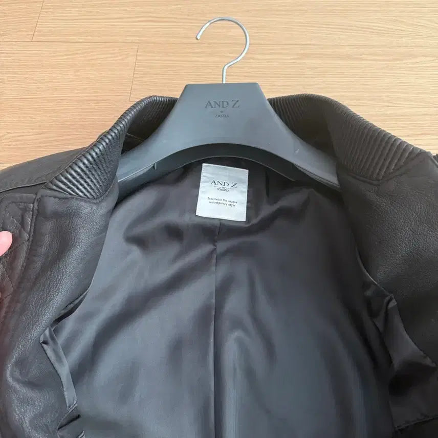 [BUNJANG] ZIOZIA ANDZ MA-1 Leather Jacket (L) / 지오지아 앤드지 블루종 MA-1 가죽자켓(L 100) 새상품