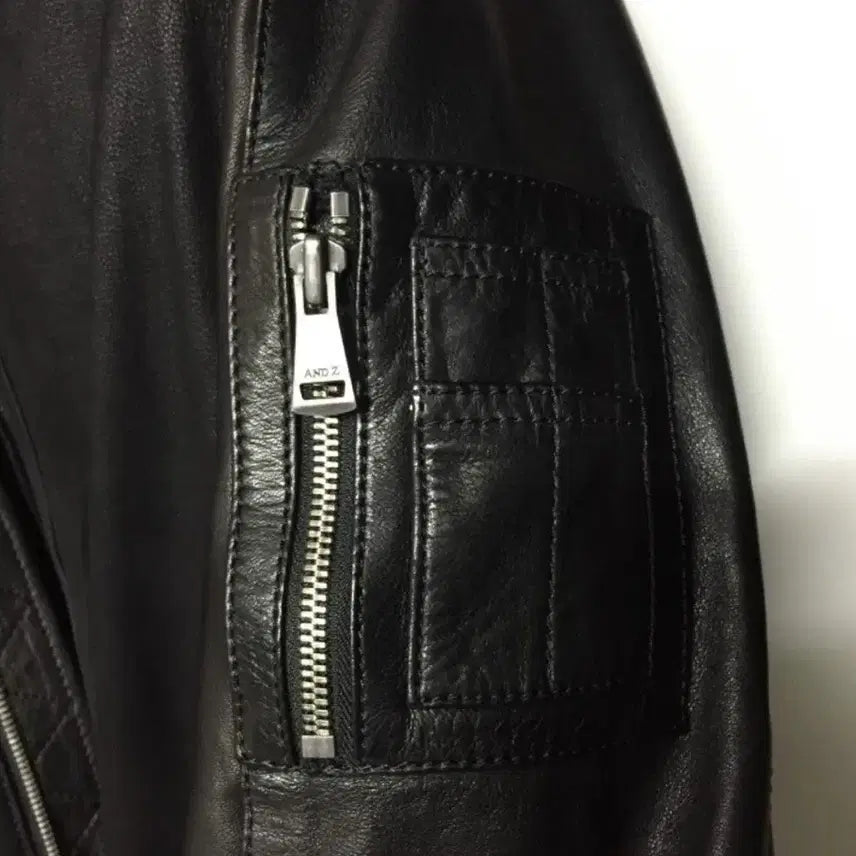 [BUNJANG] ZIOZIA ANDZ MA-1 Leather Jacket (L) / 지오지아 앤드지 블루종 MA-1 가죽자켓(L 100) 새상품