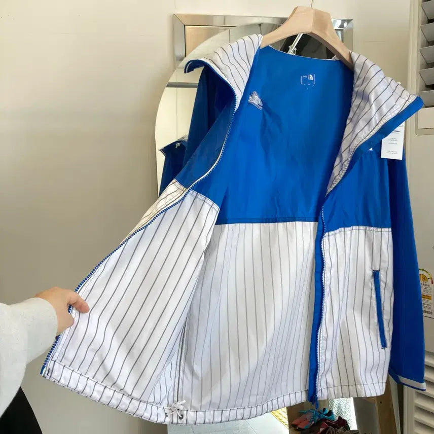[BUNJANG] The North Face Striped Windbreaker Jacket / 노스페이스 스트라이프 바람막이 M(95) The North Face Wi