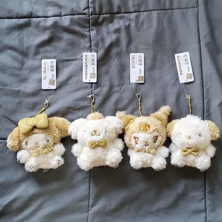 [BUNJANG] Sanrio Pompompurin My Melody Doll Keyring / 미사용)산리오  마이멜로디, 폼폼푸린 ,큐로미,포차코 인형 키링 (개당)