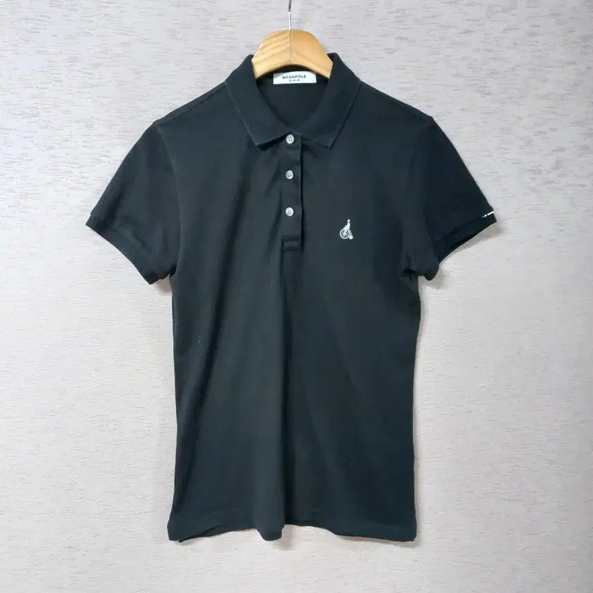 [SOLD OUT] B4-18/빈폴 블랙 반팔 카라티 여성