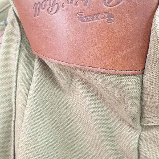 [SOLD OUT] 팩큰롤 캔버스 가죽 롤탑 백팩