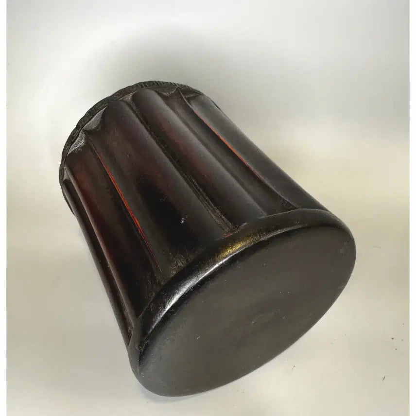 [BUNJANG] Antique Chinese Red Wood Carved Brush Pot / 고대 문방용품 - 홍목 조각 붓 통