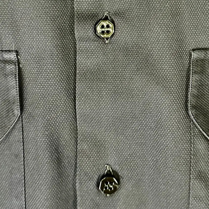 [BUNJANG] Stefano Ricci Jacquard Pattern Cotton Shirt / 스테파노리치 블랙 자카드 패턴 코튼 셔츠