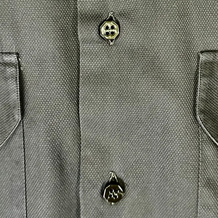 [BUNJANG] Stefano Ricci Jacquard Pattern Cotton Shirt / 스테파노리치 블랙 자카드 패턴 코튼 셔츠