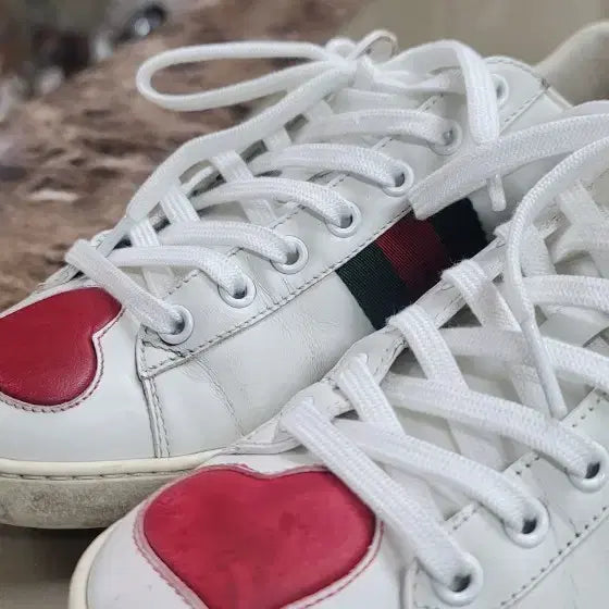 [BUNJANG] GUCCI Ace Heart Sneakers / [정품] 구찌(GUCCI) 에이스 하트 스니커즈 (이태리 메이드)[