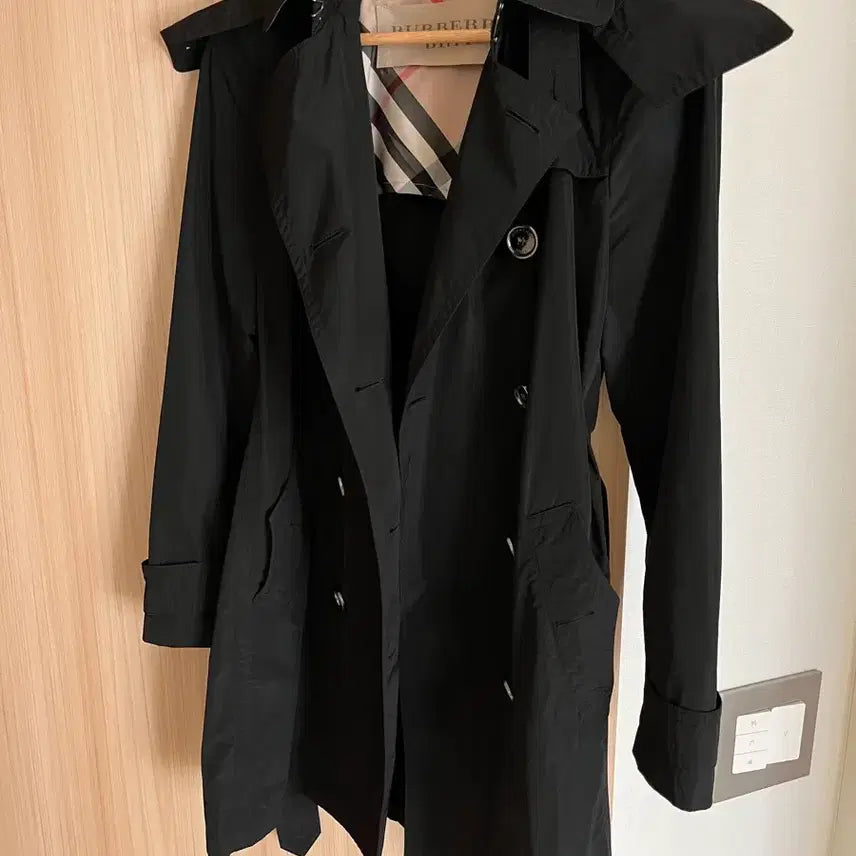 [BUNJANG] Burberry Balmoral Trench Coat UK6 Black / 정품 버버리 발모랄 트렌치 uk6 블랙