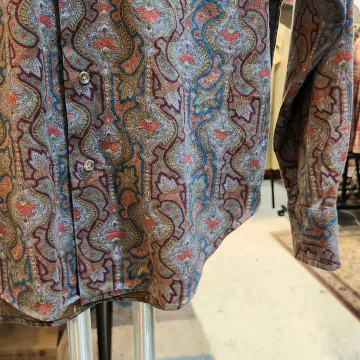[BUNJANG] RALPH LAUREN Cotton Pattern Collar Shirt / RALPH LAUREN 랄프 로렌 코튼 패턴  카라 셔츠