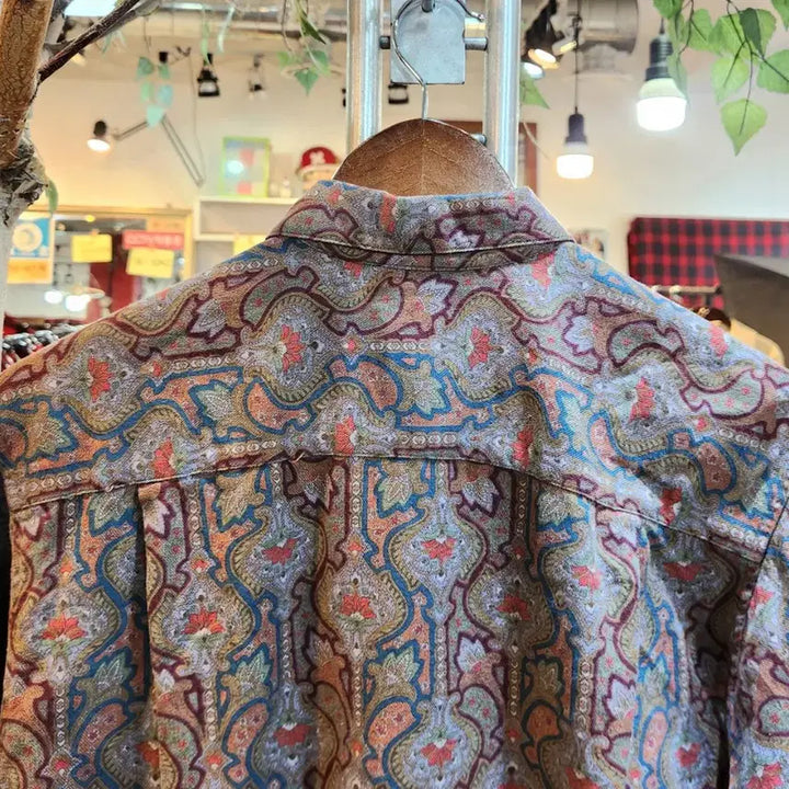 [BUNJANG] RALPH LAUREN Cotton Pattern Collar Shirt / RALPH LAUREN 랄프 로렌 코튼 패턴  카라 셔츠
