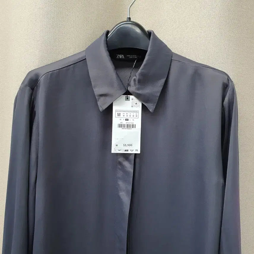 [BUNJANG] ZARA Viscose 100% Shirt Blouse / 미착용 자라 비스코스100 셔츠 블라우스