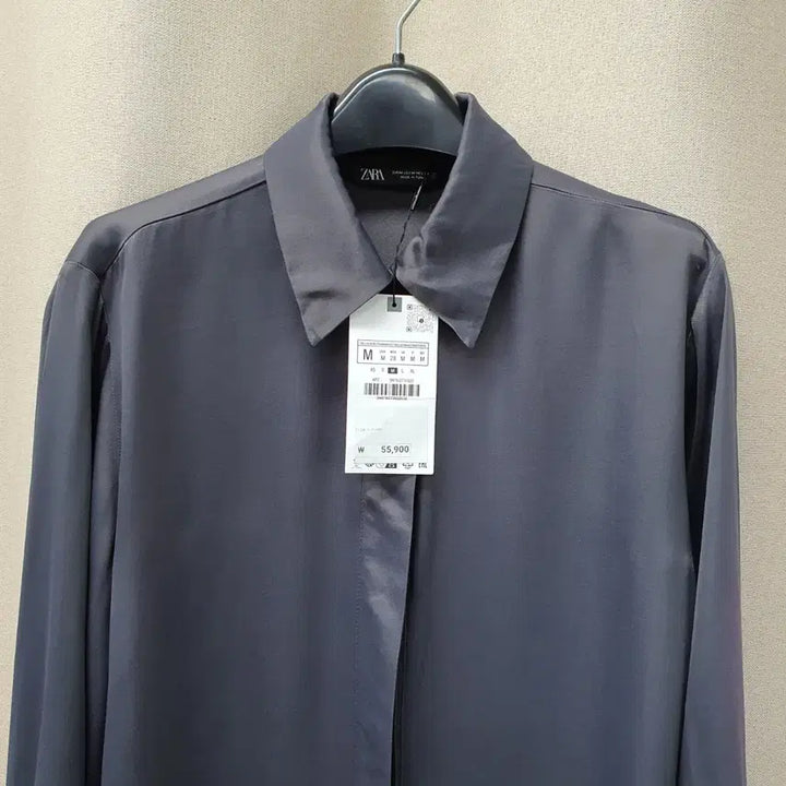 [BUNJANG] ZARA Viscose 100% Shirt Blouse / 미착용 자라 비스코스100 셔츠 블라우스