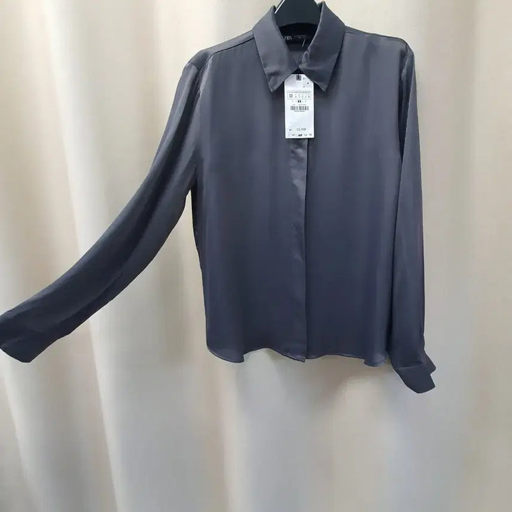 [BUNJANG] ZARA Viscose 100% Shirt Blouse / 미착용 자라 비스코스100 셔츠 블라우스