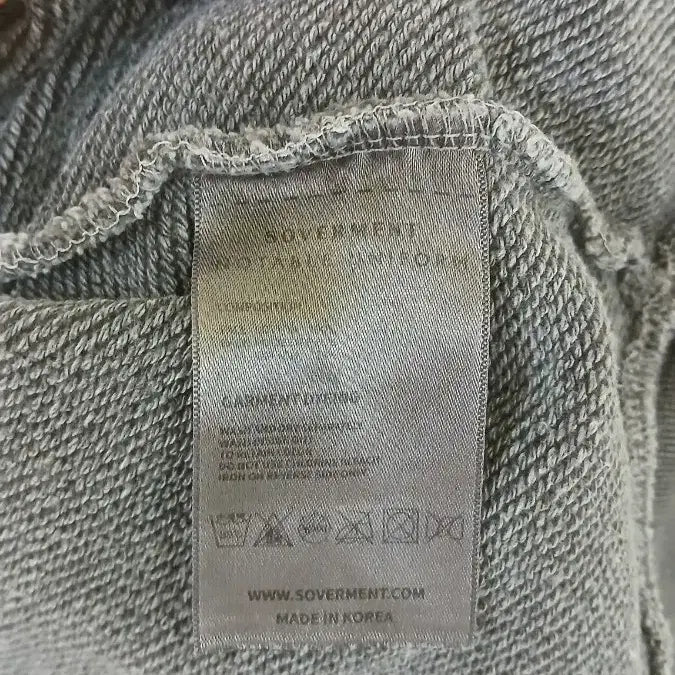 [SOLD OUT] SOVERMENT 맨투맨 L사이즈 그레이 상태좋음