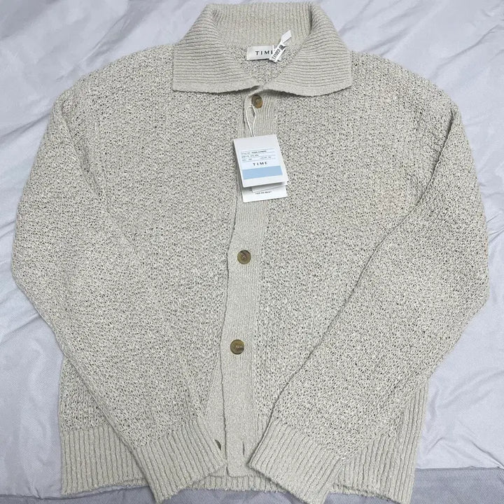 [SOLD OUT] 타임옴므 크로쉐 니트 가디건(23SS)