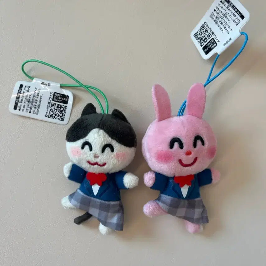 [BUNJANG] Ilastoya School Uniform Neko Usagi Keyring / 이라스토야 교복 네코 우사기 키링 일괄