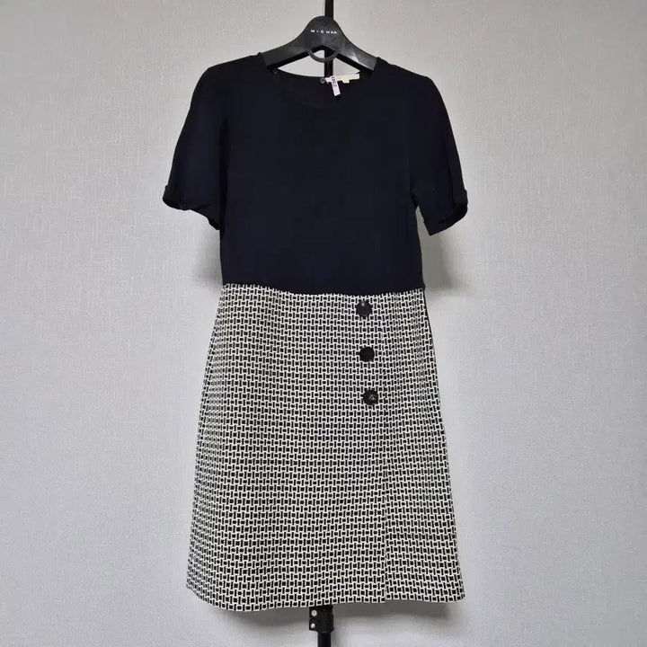 [BUNJANG] MAJE Two-Tone Tweed Dress / MAJE 마쥬 1호 38호 투톤 반팔 드레스 W-원피스-257