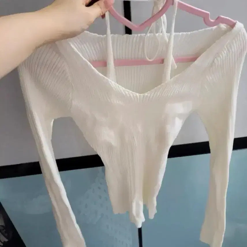 [BUNJANG] Halter Neck T-shirt / 홀터넥티셔츠