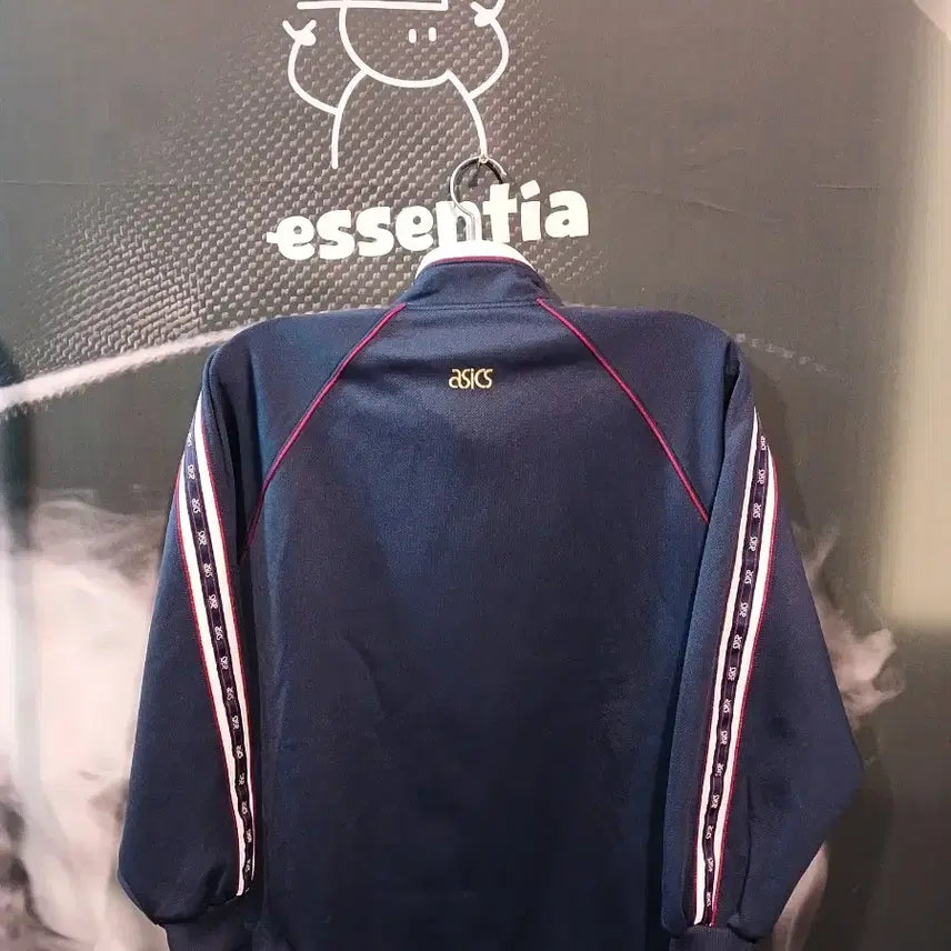 [BUNJANG] Asics Navy Burgundy Old School Jersey / 아식스 네이비 버건디 올드스쿨 져지