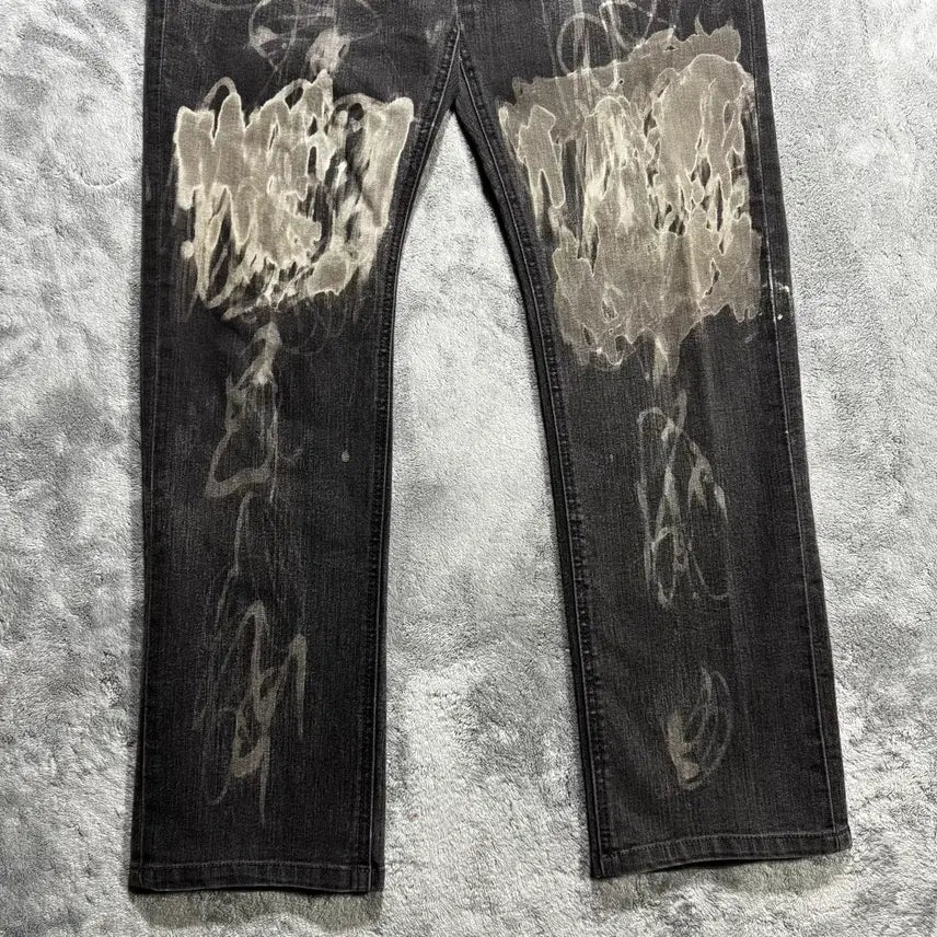 [BUNJANG] Shane Jean Vintage Washed Black Denim Jeans / 쉐인진 빈티지 워싱 블랙 데님