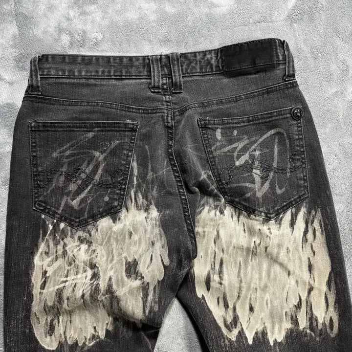 [BUNJANG] Shane Jean Vintage Washed Black Denim Jeans / 쉐인진 빈티지 워싱 블랙 데님