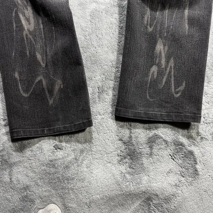 [BUNJANG] Shane Jean Vintage Washed Black Denim Jeans / 쉐인진 빈티지 워싱 블랙 데님