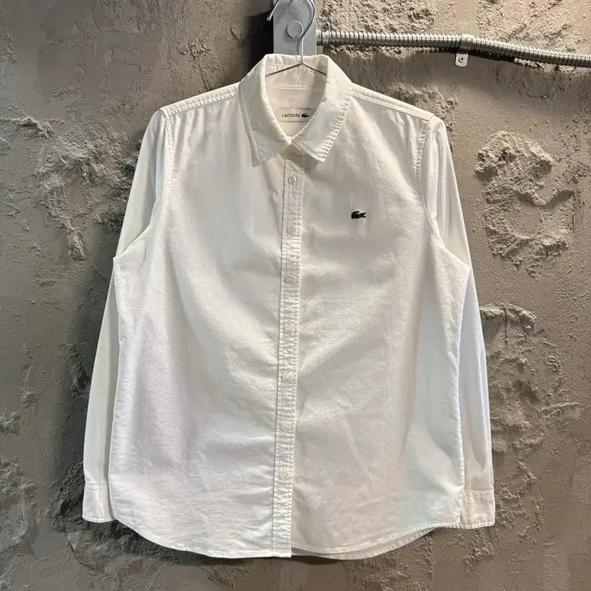 [BUNJANG] LACOSTE Basic Oxford Shirt White / M 라코스테 LACOSTE 베이직 옥스포드 셔츠 화이트