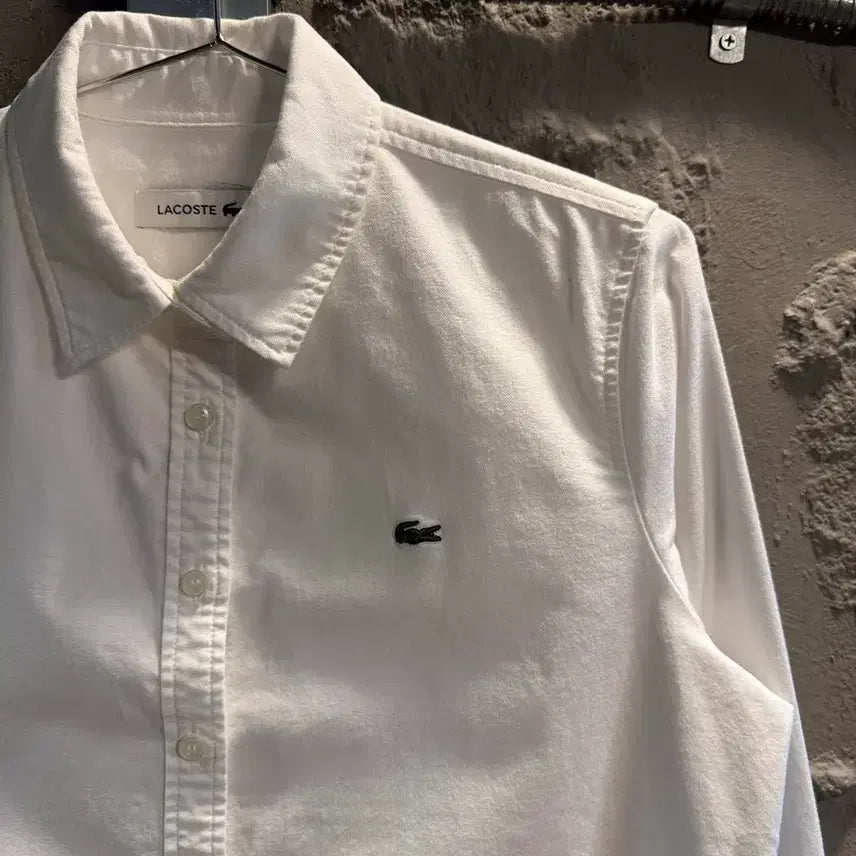[BUNJANG] LACOSTE Basic Oxford Shirt White / M 라코스테 LACOSTE 베이직 옥스포드 셔츠 화이트