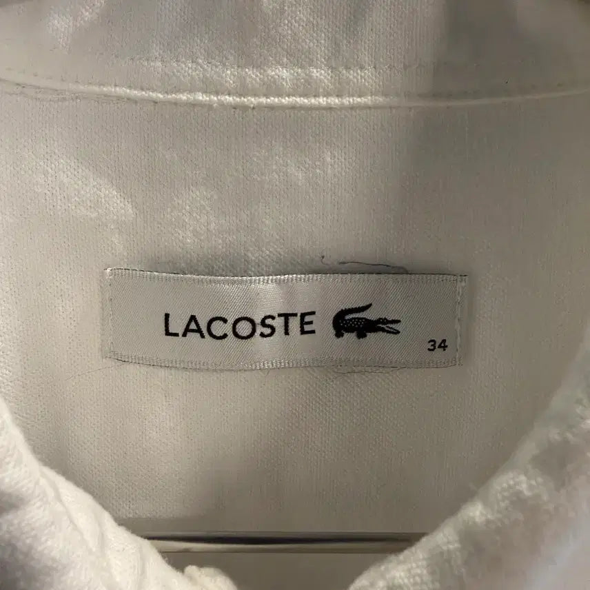 [BUNJANG] LACOSTE Basic Oxford Shirt White / M 라코스테 LACOSTE 베이직 옥스포드 셔츠 화이트