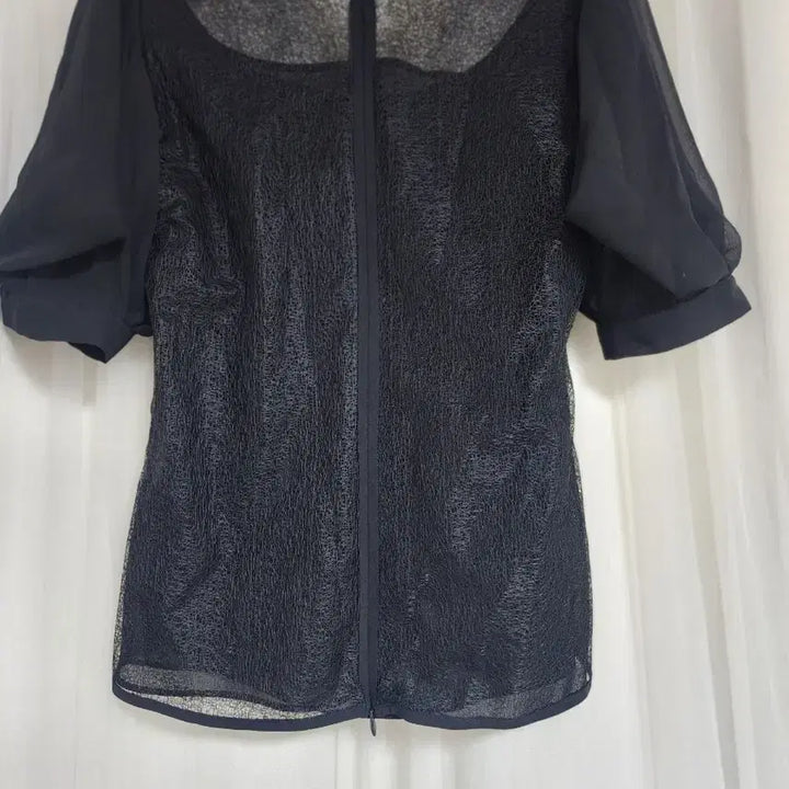 [BUNJANG] Zigot Black See-through Blouse / 지고트 블랙 시스루 블라우스