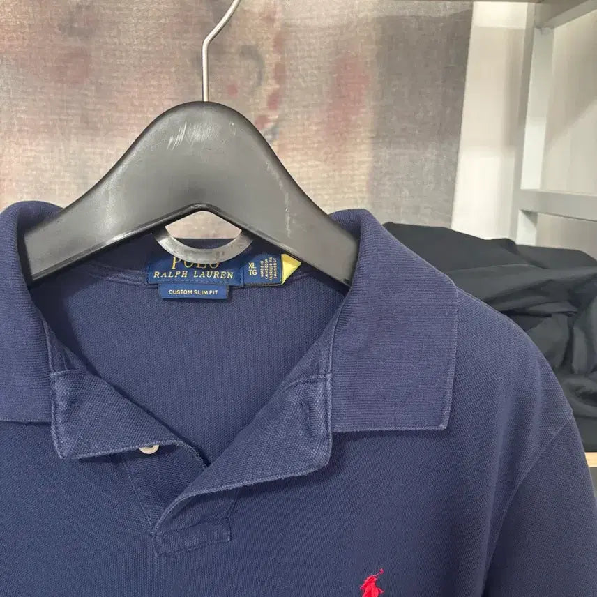 [BUNJANG] Polo Ralph Lauren Navy Short-Sleeve Polo Shirt / 폴로 랄프로렌 네이비 반팔 카라티