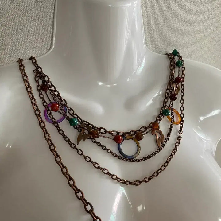 [BUNJANG] Vintage Multi Chain Necklace &amp; Belt / 일본 수입 빈티지 멀티 벨트 체인 목걸이 겸 벨트