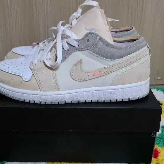 [BUNJANG] Nike Jordan 1 Low SE Craft White and Phantom Sneakers / 조던 1 로우 SE 크래프트 화이트 앤 팬텀 260