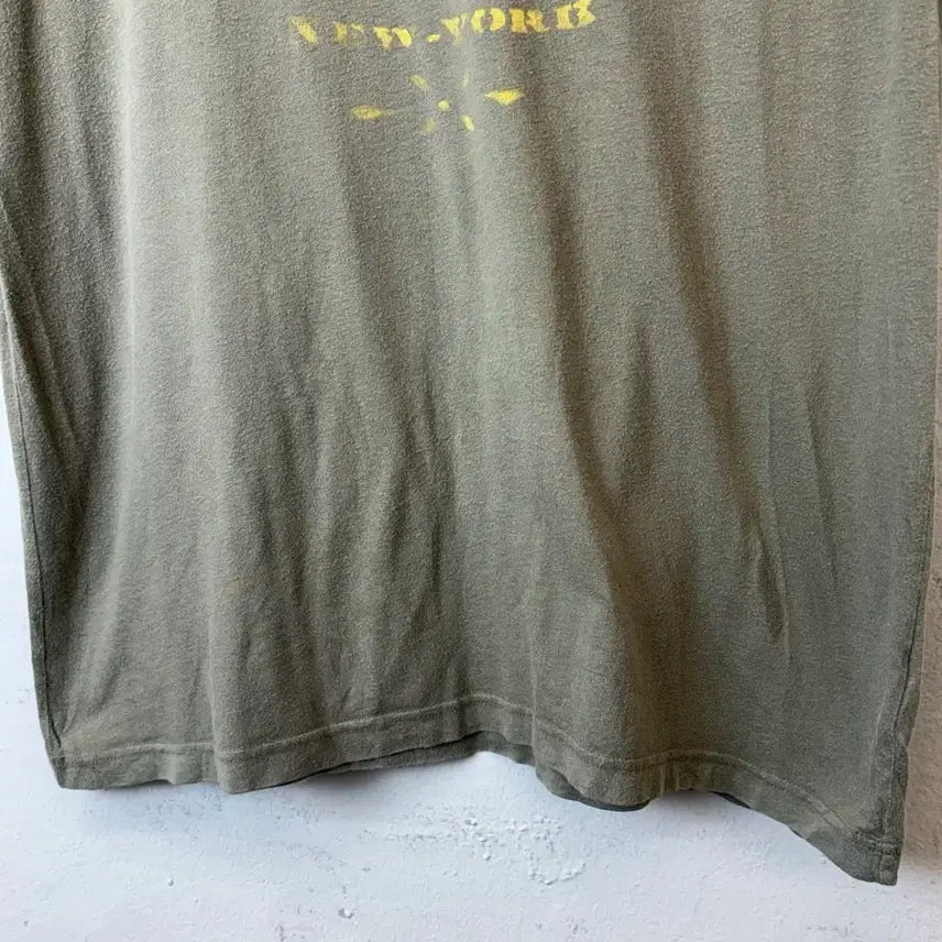 [SOLD OUT] [M] 폴로랄프로렌 빈티지 카키 프린팅 반팔티