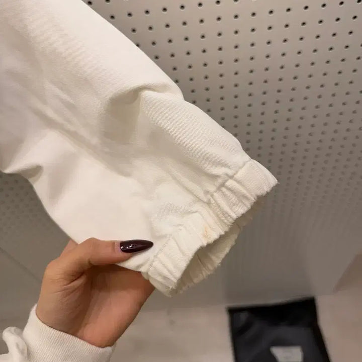 [BUNJANG] Polo Ralph Lauren White Swing Top Blouson Jacket / 폴로랄프로렌 화이트 스윙톱 블루종 자켓 U1604