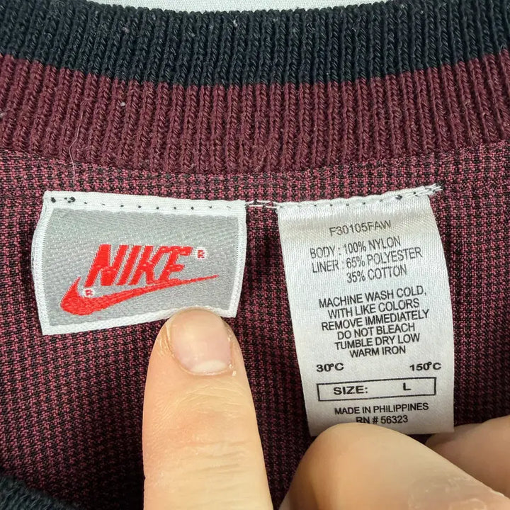 [BUNJANG] Nike Old School Swoosh Center Logo Warm-up Jacket / (L) 나이키 올드스쿨 스우시 센터로고 웜업