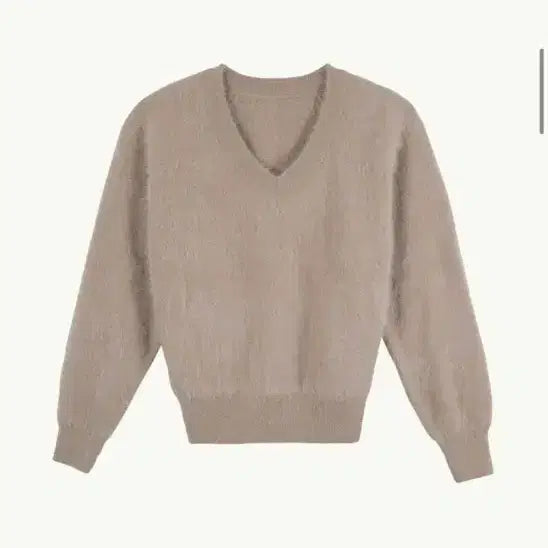 [BUNJANG] Blossom H Company Angora Beige Knit Sweater / 블러썸 에이치컴퍼니 앙고라 베이지 니트