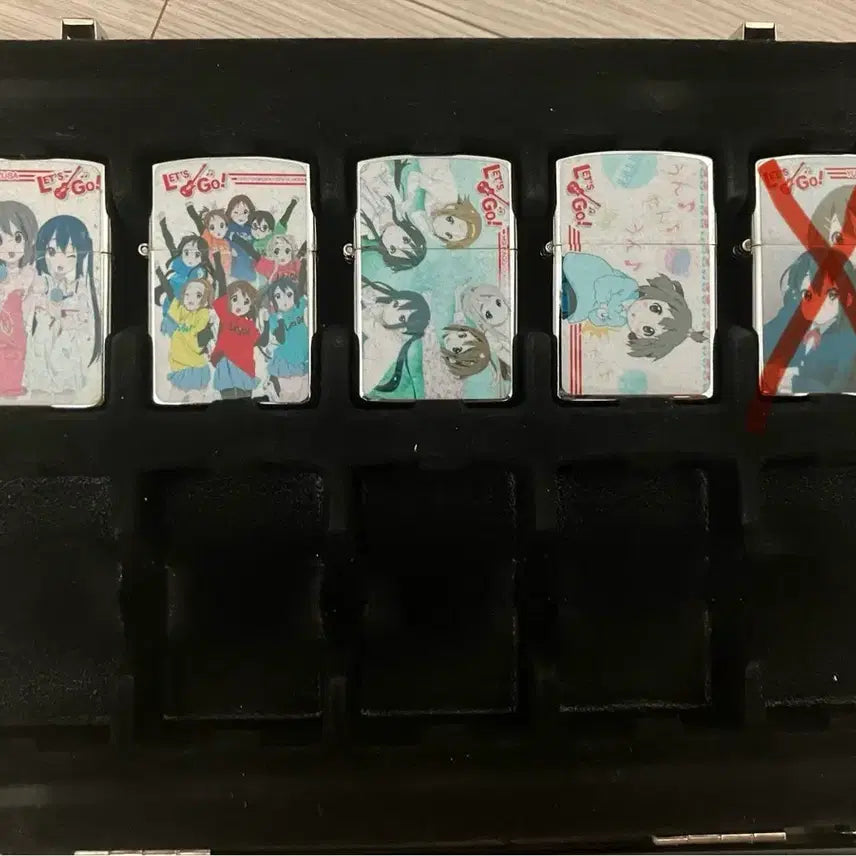 [BUNJANG] K-ON! Lighter Set / (신품)(초레어)케이온 라이터 4점