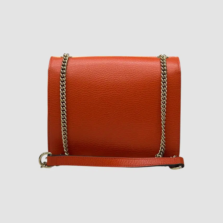 [BUNJANG] Gucci Interlocking GG Chain Small Crossbody Bag / 구찌 인터로킹 GG 체인 스몰 크로스백 오렌지 510304