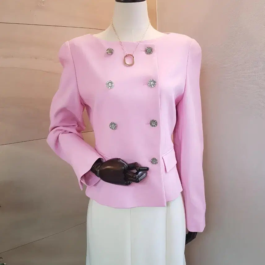 [BUNJANG] Hansome Obze Pink Jacket - New with Tags / 한섬 오브제 핑크 자켓 택새상품 55 날씬66가능 하객룩