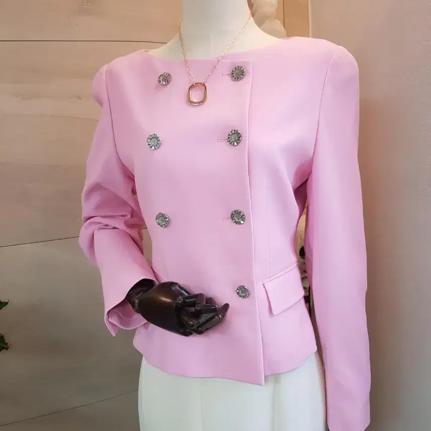 [BUNJANG] Hansome Obze Pink Jacket - New with Tags / 한섬 오브제 핑크 자켓 택새상품 55 날씬66가능 하객룩