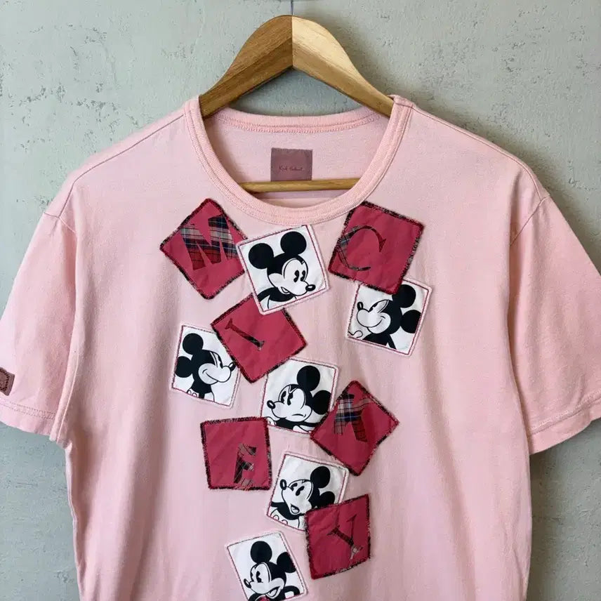 [BUNJANG] Karl Helmut Disney Mickey Patch Vintage T-shirt / [L] 칼헬무트 디즈니 미키 패치 빈티지 반팔티