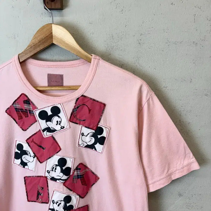 [BUNJANG] Karl Helmut Disney Mickey Patch Vintage T-shirt / [L] 칼헬무트 디즈니 미키 패치 빈티지 반팔티