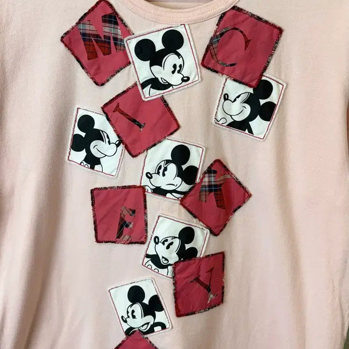 [BUNJANG] Karl Helmut Disney Mickey Patch Vintage T-shirt / [L] 칼헬무트 디즈니 미키 패치 빈티지 반팔티